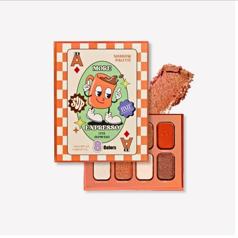 Red and Cream Eyeshadow Palette with Versatile Shades